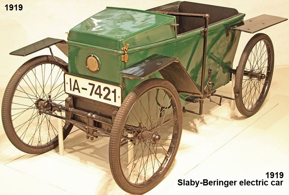 1919 Slaby Beringer electric car
