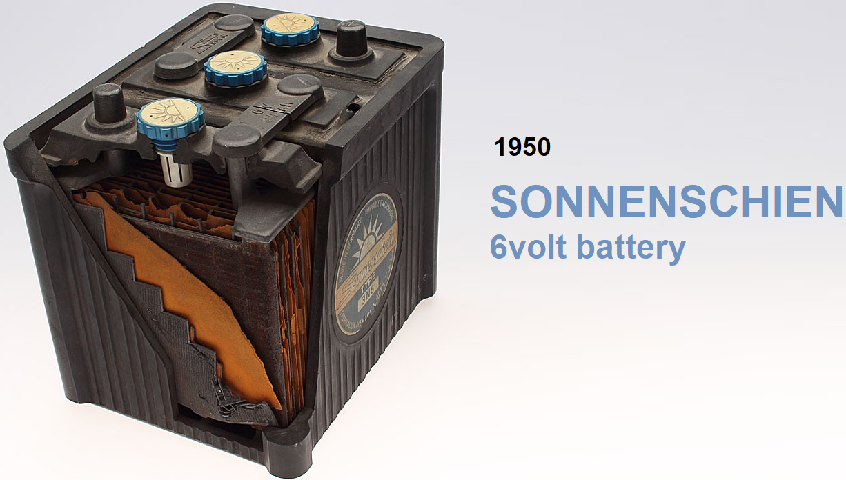 1950 Sonnenschien 6V 64 Ah battery