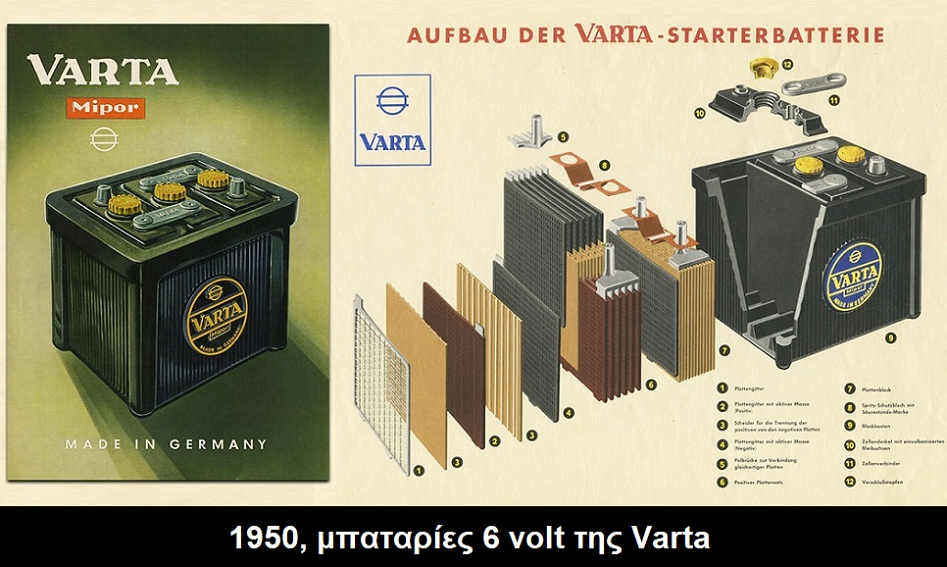 1950 Varta 6volt battery